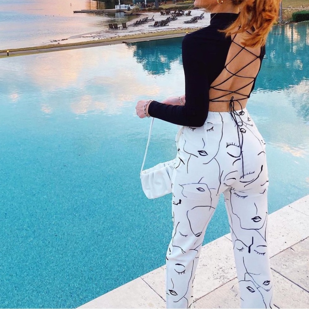 Abstract Face Pants - Picture 1 of 5